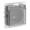 Розетка IP44 SYSTEME ELECTRIC ATLASDESIGN AQUA, скрытый монтаж, с заземлением, с крышкой, со шторками, алюминий, ATN440346