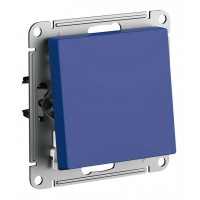 Выключатель 1-клавишный SYSTEME ELECTRIC ATLASDESIGN, скрытый монтаж, аквамарин, ATN001111