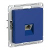 Розетка компьютерная RJ45 SYSTEME ELECTRIC ATLASDESIGN, скрытый монтаж, аквамарин, ATN001183