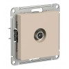 Розетка TV SYSTEME ELECTRIC ATLASDESIGN, оконечная, скрытый монтаж, песочный, ATN001291