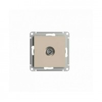 Розетка TV SYSTEME ELECTRIC ATLASDESIGN, проходная, скрытый монтаж, песочный, ATN001292
