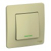 Выключатель 1-клавишный SYSTEME ELECTRIC BLANCA, скрытый монтаж, бежевый, BLNVS010117