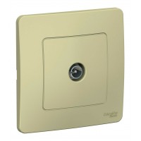 Розетка TV SYSTEME ELECTRIC BLANCA, оконечная, скрытый монтаж, бежевый, BLNTS000017