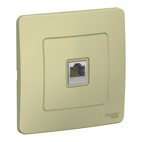Розетка компьютерная RJ45 SYSTEME ELECTRIC BLANCA, скрытый монтаж, бежевый, BLNIS045007