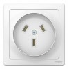 Розетка SYSTEME ELECTRIC BLANCA, скрытый монтаж, со шторками, белый, BLNSR003231