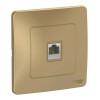 Розетка компьютерная RJ45 SYSTEME ELECTRIC BLANCA, скрытый монтаж, титан, BLNIS045004