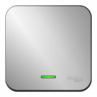 Выключатель 1-клавишный SYSTEME ELECTRIC BLANCA с подсветкой, открытый монтаж, алюминий, BLNVA101103