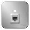 Розетка компьютерная RJ45 SYSTEME ELECTRIC BLANCA, открытый монтаж, алюминий, BLNIA045003