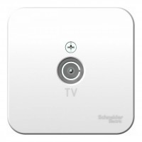 Розетка TV SYSTEME ELECTRIC BLANCA, оконечная, открытый монтаж, белый, BLNTA000011