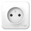 Розетка SYSTEME ELECTRIC BLANCA, открытый монтаж, без заземления, белый
