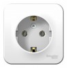 Розетка SYSTEME ELECTRIC BLANCA, открытый монтаж, с заземлением, белый, BLNRA010101