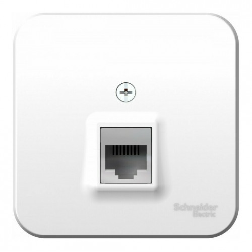 Розетка телефонная RJ11 SYSTEME ELECTRIC BLANCA, открытый монтаж, белый, BLNIA011001