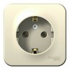 Розетка SYSTEME ELECTRIC BLANCA, открытый монтаж, с заземлением, молочный, BLNRA010102
