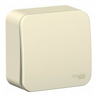 Выключатель 1-клавишный SYSTEME ELECTRIC BLANCA, открытый монтаж, молочный, BLNVA061012