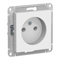 Розетка SYSTEME ELECTRIC ATLASDESIGN, скрытый монтаж, без заземления, лотос