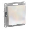 Выключатель 1-клавишный двухполюсный SYSTEME ELECTRIC ATLASDESIGN, скрытый монтаж, жемчуг, ATN000421