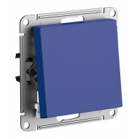 Выключатель 1-клавишный двухполюсный SYSTEME ELECTRIC ATLASDESIGN, скрытый монтаж, аквамарин, ATN001121