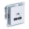 Розетка USB type C SYSTEME ELECTRIC ATLASDESIGN, скрытый монтаж, лотос, ATN001327