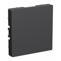 Заглушка SYSTEME ELECTRIC ATLASDESIGN, скрытый монтаж, базальт, ATN001409