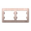 Рамка 2 поста SYSTEME ELECTRIC GLOSSA, сосна, GSL001502