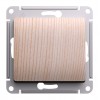 Переключатель 1-клавишный SYSTEME ELECTRIC GLOSSA, скрытый монтаж, сосна, GSL001561