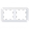 Рамка 2 поста SYSTEME ELECTRIC ATLASDESIGN ANTIQUE, белый, ATN100102