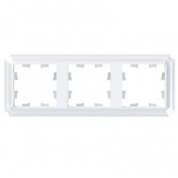 Рамка 3 поста SYSTEME ELECTRIC ATLASDESIGN ANTIQUE, белый, ATN100103