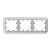Рамка 3 поста SYSTEME ELECTRIC ATLASDESIGN ANTIQUE, алюминий, ATN100303