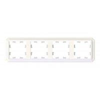 Рамка 4 поста SYSTEME ELECTRIC ATLASDESIGN ANTIQUE, жемчуг, ATN100404