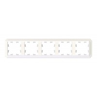 Рамка 5 постов SYSTEME ELECTRIC ATLASDESIGN ANTIQUE, жемчуг, ATN100405