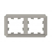 Рамка 2 поста SYSTEME ELECTRIC ATLASDESIGN ANTIQUE, шампань, ATN100502