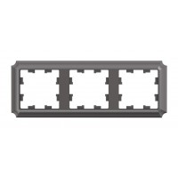 Рамка 3 поста SYSTEME ELECTRIC ATLASDESIGN ANTIQUE, мокко, ATN100603