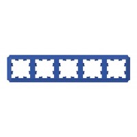 Рамка 5 постов SYSTEME ELECTRIC ATLASDESIGN ANTIQUE, аквамарин, ATN101105