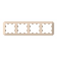 Рамка 4 поста SYSTEME ELECTRIC ATLASDESIGN ANTIQUE, песочный, ATN101204