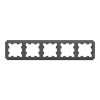 Рамка 5 постов ATLASDESIGN ANTIQUE, базальт, ATN101405