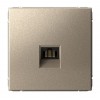 Розетка компьютерная RJ45 SYSTEME ELECTRIC ARTGALLERY, скрытый монтаж, шампань, GAL000586