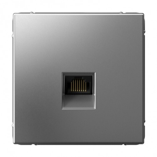 Розетка компьютерная RJ45 SYSTEME ELECTRIC ARTGALLERY, скрытый монтаж, сталь, GAL000986