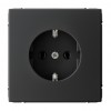Розетка SYSTEME ELECTRIC ARTGALLERY, скрытый монтаж, с заземлением, карбон, GAL001043