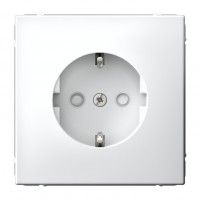 Розетка SYSTEME ELECTRIC ARTGALLERY, скрытый монтаж, с заземлением, со шторками, лотос, GAL001345