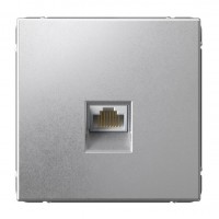 SYSTEME ELECTRIC ArtGallery Алюминий Розетка компьютерная RJ45, кат. 5е, механизм