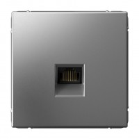 SYSTEME ELECTRIC ArtGallery Сталь Розетка компьютерная RJ45, кат. 5е, механизм