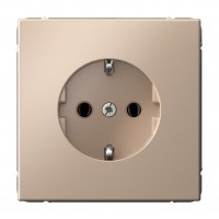 SYSTEME ELECTRIC ArtGallery Песочный Розетка с заземлением, 16А, механизм, быстрозажим. клем.