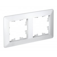 Рамка 2 поста SYSTEME ELECTRIC ATLASDESIGN AIR, белый