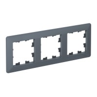 Рамка 3 поста SYSTEME ELECTRIC ATLASDESIGN AIR, грифель