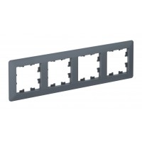 Рамка 4 поста SYSTEME ELECTRIC ATLASDESIGN AIR, грифель